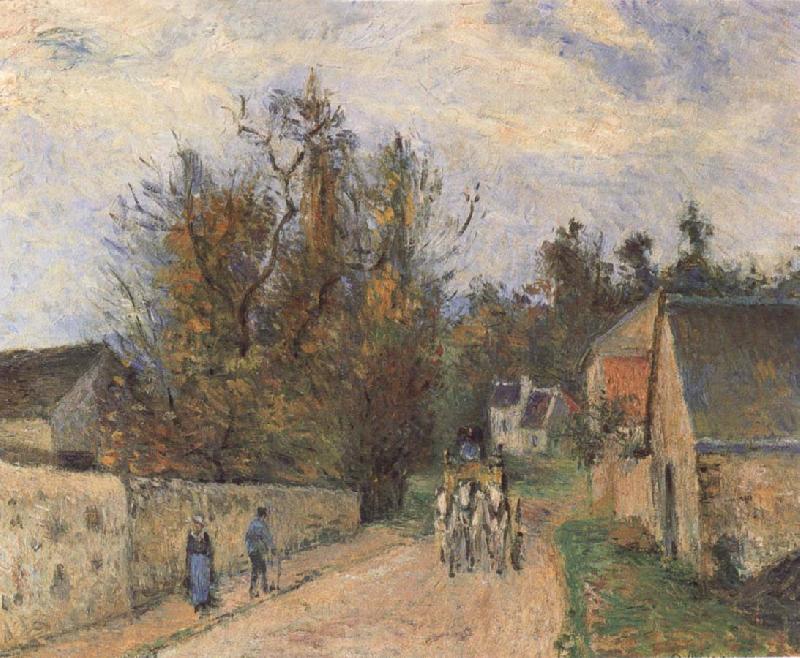Camille Pissarro The Mailcoach The Road from Ennery to the Hermitage